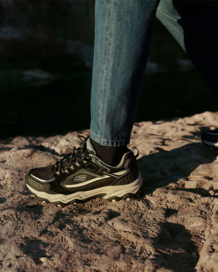 ステイナー 215 Skechers Stamina At-vintage Stitch Erkek Siyah Su Geçirmez Outdoor